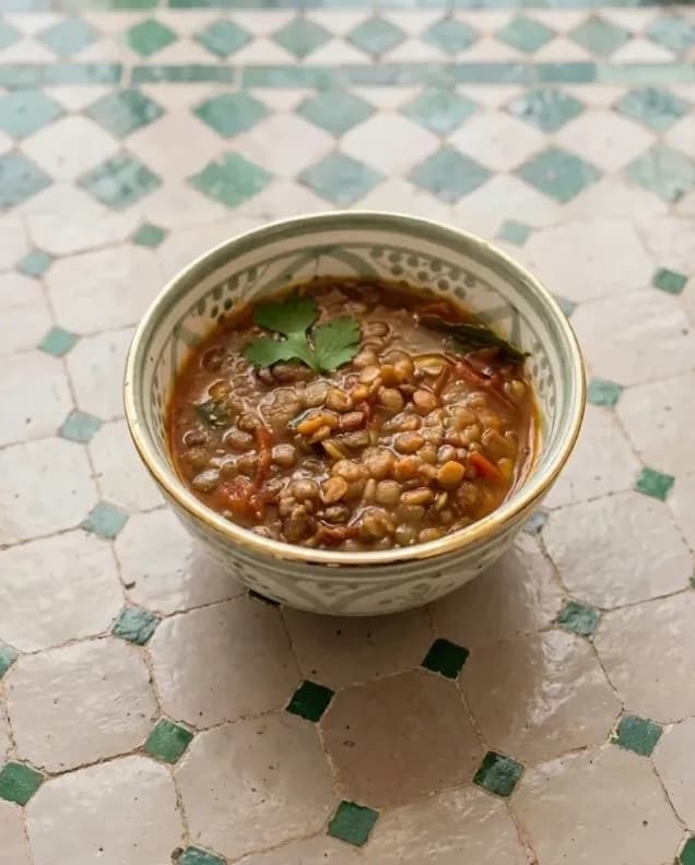 Authentic Moroccan Lentil Soup