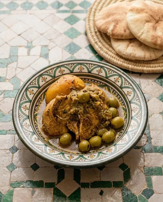 Tajine Chicken with Preserved Lemon and Olives